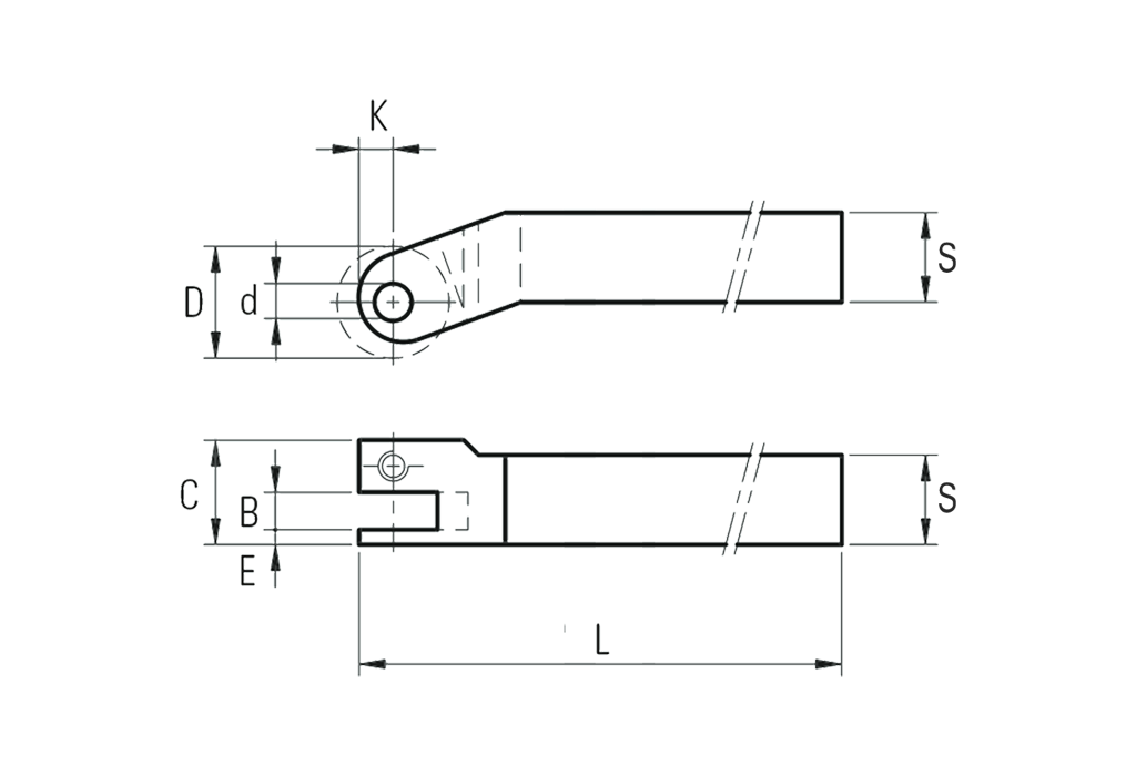 Porte-molette par déformation (1 mol.) à gauche